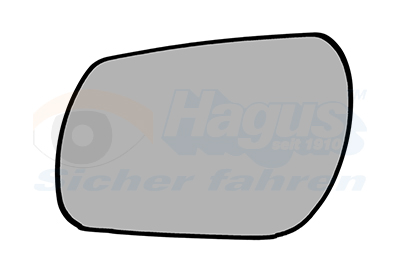 Verre de rétroviseur, rétroviseur extérieur * HAGUS * | VAN WEZEL