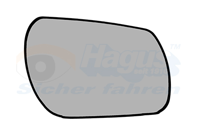 Verre de rétroviseur, rétroviseur extérieur * HAGUS * | VAN WEZEL
