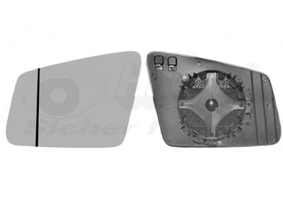 Verre de rétroviseur, rétroviseur extérieur * HAGUS * | VAN WEZEL