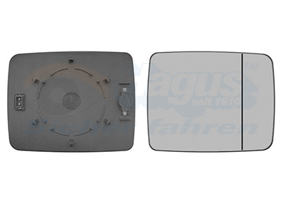 Verre de rétroviseur, rétroviseur extérieur * HAGUS * | VAN WEZEL