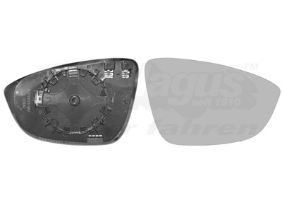 Verre de rétroviseur, rétroviseur extérieur * HAGUS * | VAN WEZEL