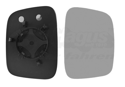 Verre de rétroviseur, rétroviseur extérieur * HAGUS * | VAN WEZEL