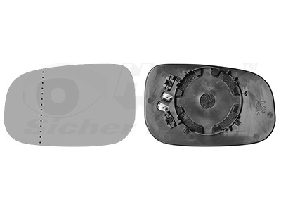 Verre de rétroviseur, rétroviseur extérieur * HAGUS * | VAN WEZEL