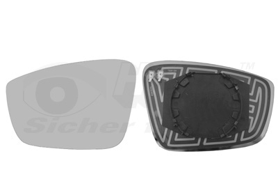 Verre de rétroviseur, rétroviseur extérieur * HAGUS * | VAN WEZEL