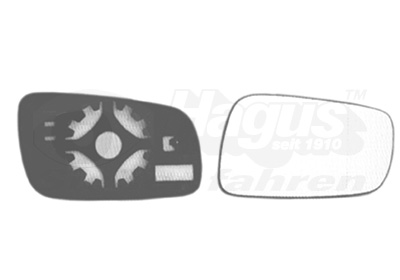 Verre de rétroviseur, rétroviseur extérieur * HAGUS * | VAN WEZEL