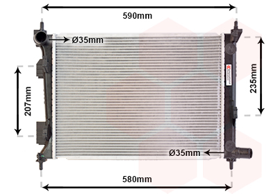 Radiateur, refroidissement du moteur | VAN WEZEL