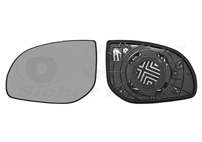 Verre de rétroviseur, rétroviseur extérieur * HAGUS * | VAN WEZEL