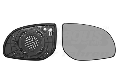 Verre de rétroviseur, rétroviseur extérieur * HAGUS * | VAN WEZEL