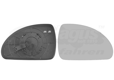 Verre de rétroviseur, rétroviseur extérieur * HAGUS * | VAN WEZEL