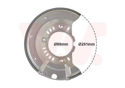 Déflecteur, disque de frein | VAN WEZEL