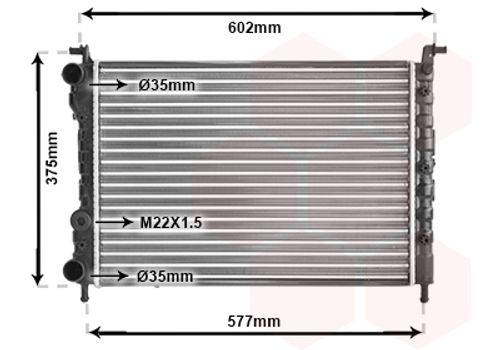 Image du produit pour Radiateur, refroidissement du moteur