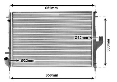 Image du produit pour Radiateur, refroidissement du moteur
