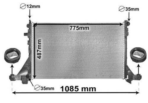 Image du produit pour Radiateur, refroidissement du moteur