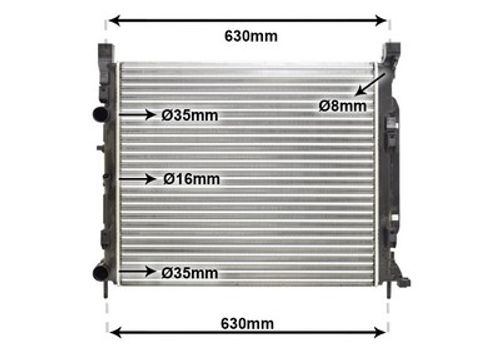 Image du produit pour Radiateur, refroidissement du moteur