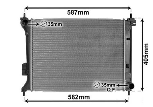 Image du produit pour Radiateur, refroidissement du moteur