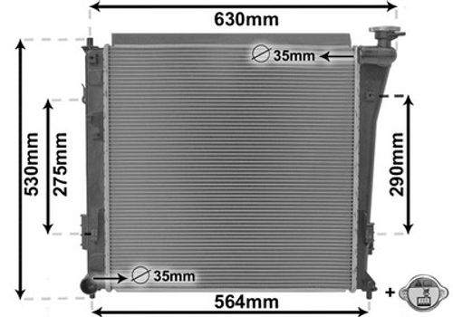Image du produit pour Radiateur, refroidissement du moteur