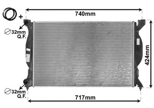 Image du produit pour Radiateur, refroidissement du moteur