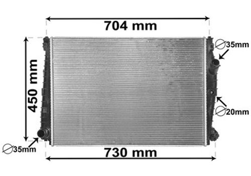 Image du produit pour Radiateur, refroidissement du moteur