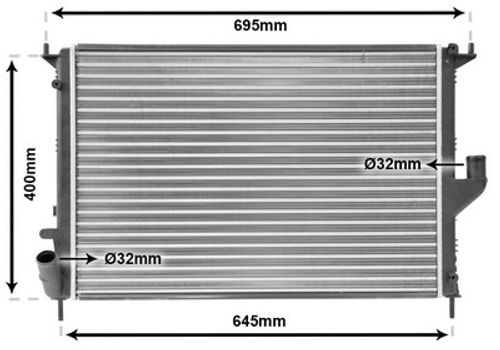 Image du produit pour Radiateur, refroidissement du moteur