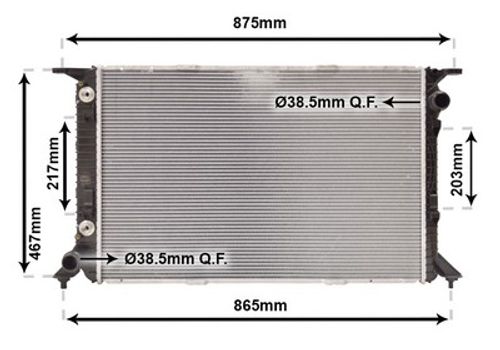 Image du produit pour Radiateur, refroidissement du moteur