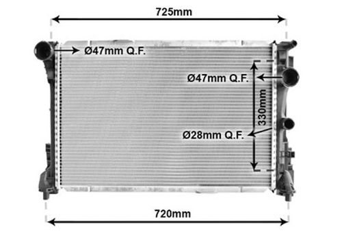 Image du produit pour Radiateur, refroidissement du moteur