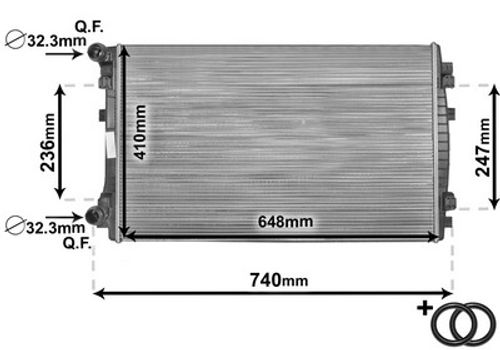 Image du produit pour Radiateur, refroidissement du moteur