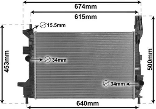 Image du produit pour Radiateur, refroidissement du moteur