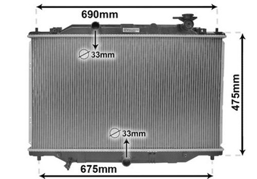 Image du produit pour Radiateur, refroidissement du moteur