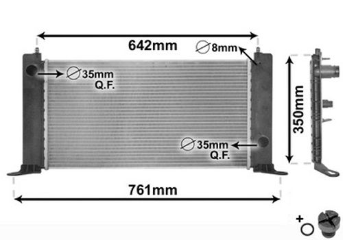Image du produit pour Radiateur, refroidissement du moteur