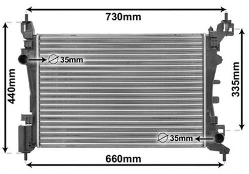 Image du produit pour Radiateur, refroidissement du moteur