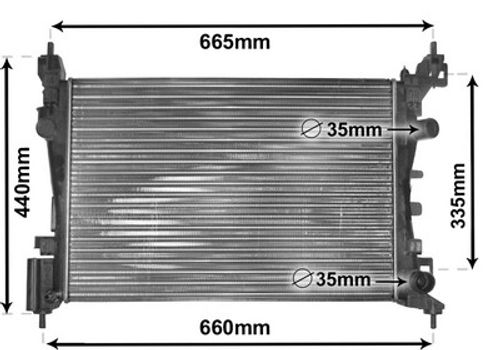 Image du produit pour Radiateur, refroidissement du moteur