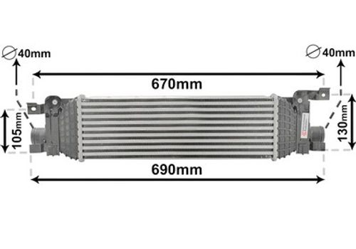 Image du produit pour Intercooler, échangeur