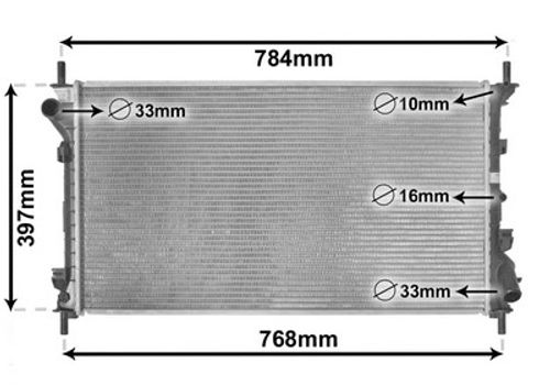 Image du produit pour Radiateur, refroidissement du moteur