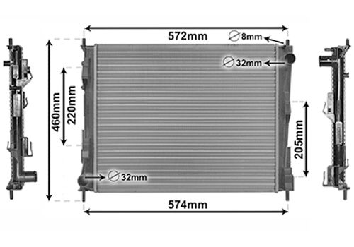 Image du produit pour Radiateur, refroidissement du moteur