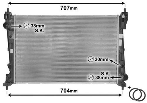 Image du produit pour Radiateur, refroidissement du moteur