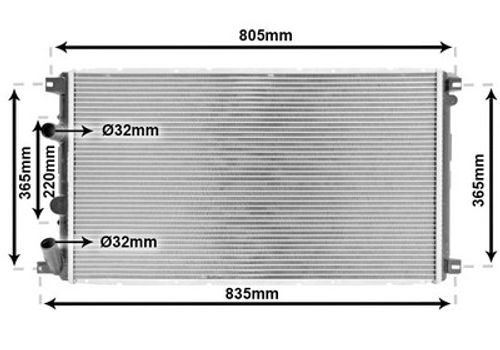 Image du produit pour Radiateur, refroidissement du moteur