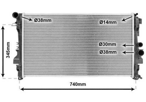 Image du produit pour Radiateur, refroidissement du moteur