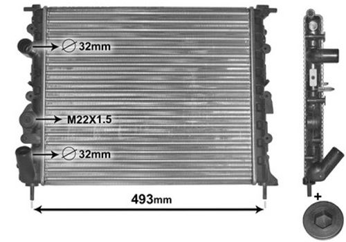 Image du produit pour Radiateur, refroidissement du moteur