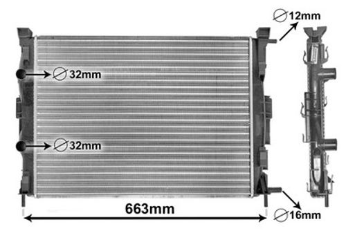 Image du produit pour Radiateur, refroidissement du moteur