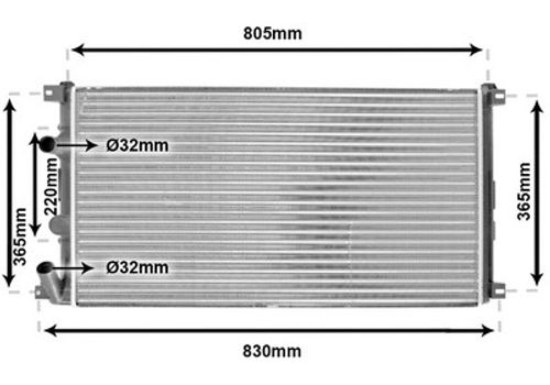 Image du produit pour Radiateur, refroidissement du moteur