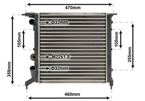 Image du produit pour Radiateur, refroidissement du moteur