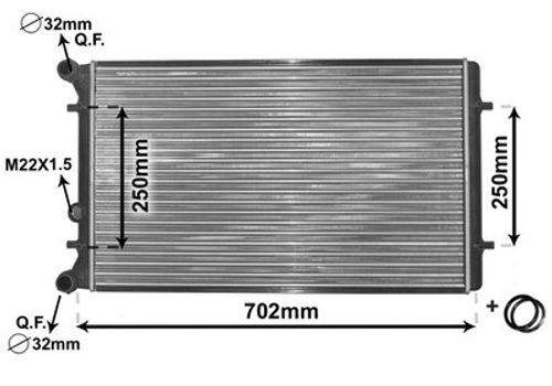 Image du produit pour Radiateur, refroidissement du moteur