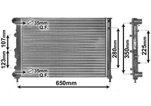 Image du produit pour Radiateur, refroidissement du moteur