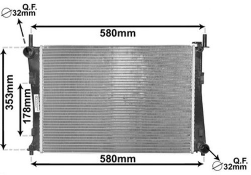 Image du produit pour Radiateur, refroidissement du moteur