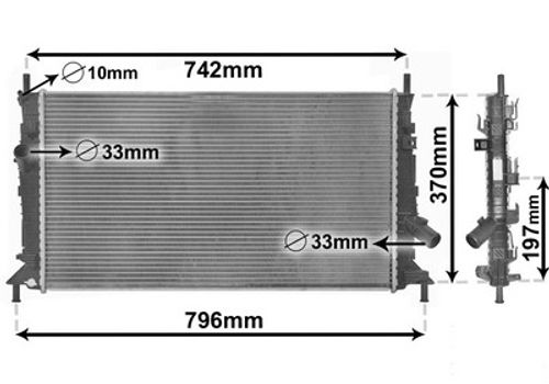 Image du produit pour Radiateur, refroidissement du moteur