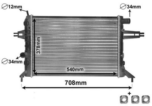 Image du produit pour Radiateur, refroidissement du moteur