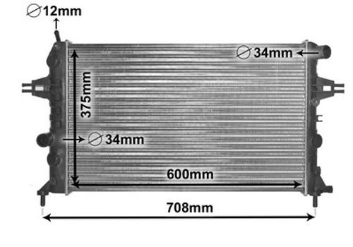 Image du produit pour Radiateur, refroidissement du moteur
