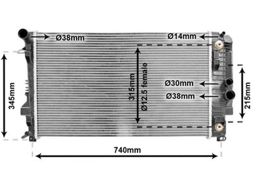 Image du produit pour Radiateur, refroidissement du moteur