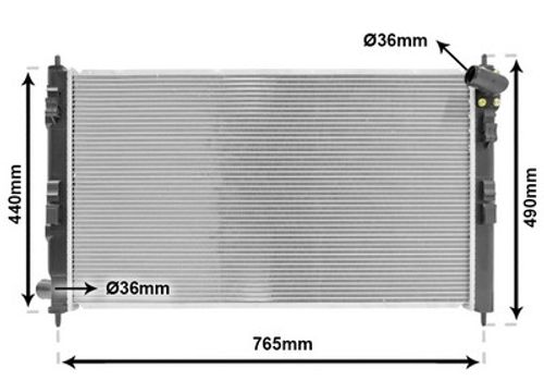 Image du produit pour Radiateur, refroidissement du moteur