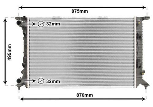 Image du produit pour Radiateur, refroidissement du moteur